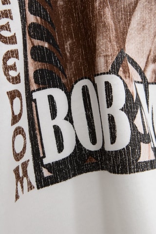 T-shirt Songs of freedom Bob Marley - Ecrù - IKKS