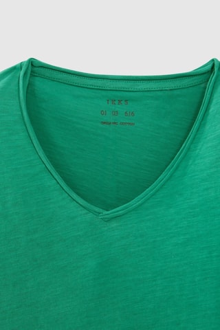 T-shirt in cotone bio - Verde