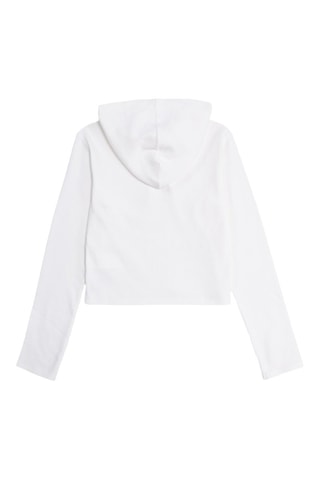 T-shirt con cappuccio - Bianco