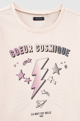 T-shirt in cotone bio - Ecrù