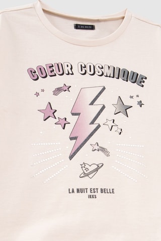 T-shirt in cotone bio - Ecrù