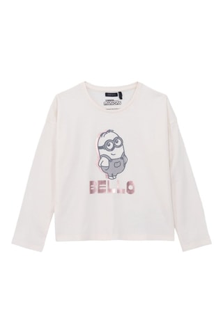 T-shirt in cotone bio Minions - Ecrù