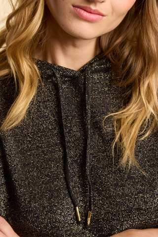 T-shirt con cappuccio - Nero