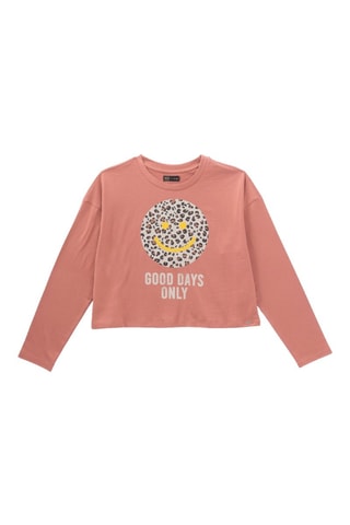 T-shirt in cotone bio - Rosso mattone - IKKS Junior