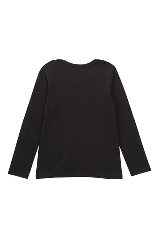 T-shirt in cotone bio - Nero - IKKS Junior