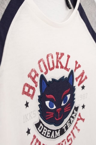 T-shirt in cotone bio - Ecrù - IKKS Junior