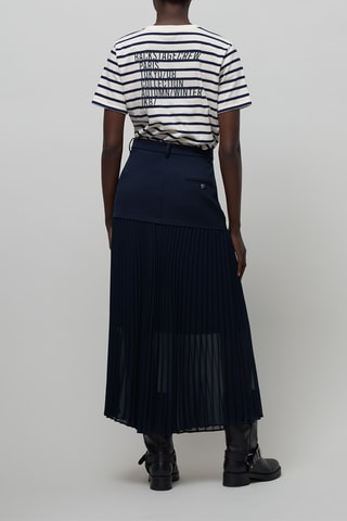 T-shirt - Bianco e navy - IKKS