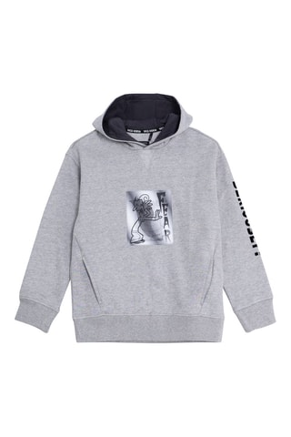 Felpa con cappuccio in cotone bio Paura Inside Out Disney Pixar - Grigio melange