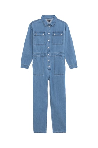 Tuta in jeans - Blu - IKKS