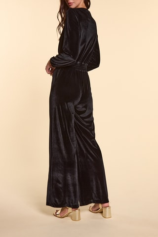 Tuta in velluto - Nero