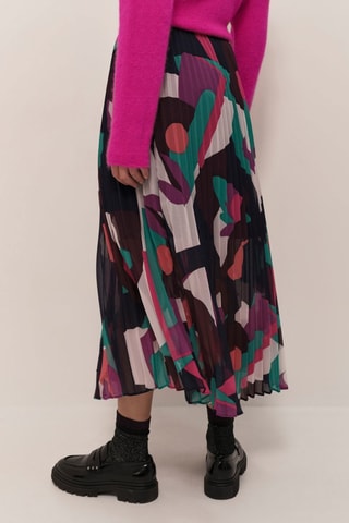 Gonna plissé - Navy e verde scuro