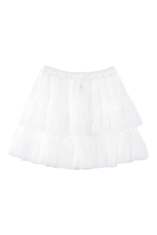 Gonna con volant - Bianco - IKKS
