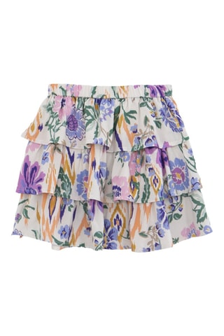 Gonna con volant - Bianco - IKKS