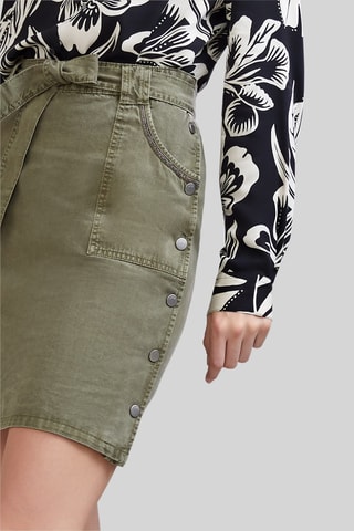 Gonna taglio dritto - Kaki - IKKS