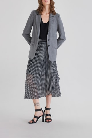 Gonna plissé a vita alta - Nero - IKKS