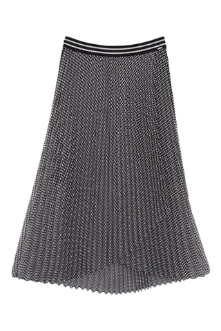 Gonna plissé a vita alta - Nero - IKKS