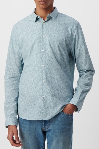 Camicia slim - Celeste - IKKS