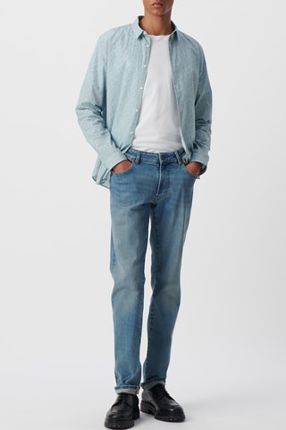 Camicia slim - Celeste - IKKS