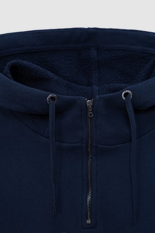 Felpa in cotone bio - Blu notte - IKKS