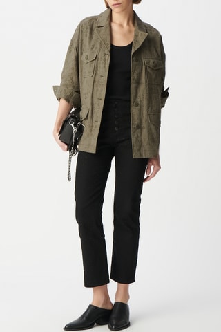 Sahariana in sangallo in cotone bio - Kaki - IKKS