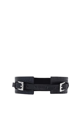 Cintura in pelle di vitello - Nero - IKKS