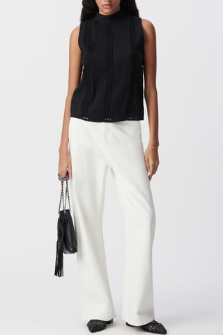 Top in cotone bio - Nero - IKKS