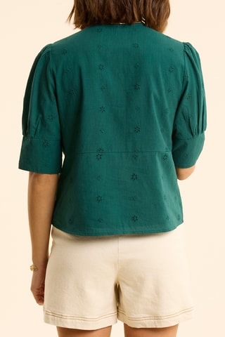 Top in sangallo - Verde smeraldo - I.Code