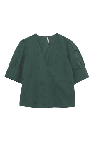 Top in sangallo - Verde smeraldo - I.Code