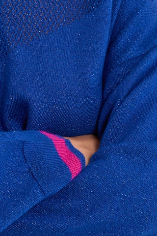 Cardigan con cappuccio - Blu elettrico - I.Code