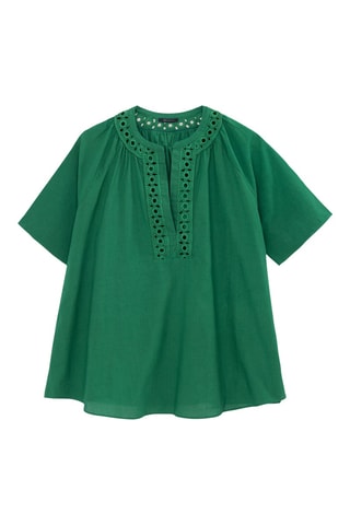 Blusa in cotone bio - Verde - IKKS