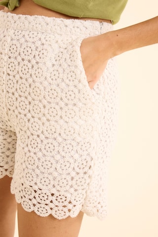 Shorts in pizzo - Ecrù - I.Code