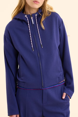 Felpa con cappuccio - Indaco - I.Code