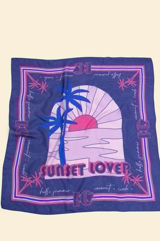 Foulard in seta - Indaco - I.Code