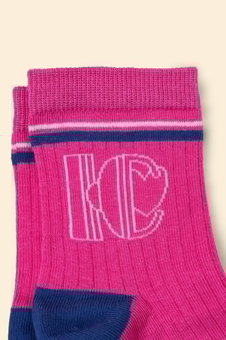 3 paia di calze - Indaco e rosa - I.Code