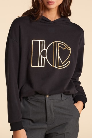 Felpa con cappuccio - Nero - I.Code