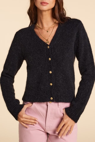 Cardigan in lana - Nero - I.Code