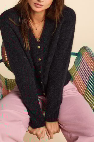 Cardigan in lana - Nero - I.Code