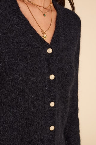 Cardigan in lana - Nero - I.Code