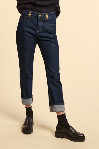 Jeans straight - Blu scuro - I.Code
