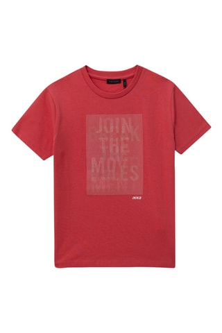 T-shirt in cotone bio - Corallo - IKKS