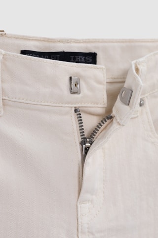 Bermuda in jeans e cotone bio - ecrù - IKKS