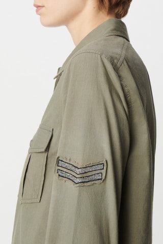 Camicia in cotone bio - Kaki - IKKS