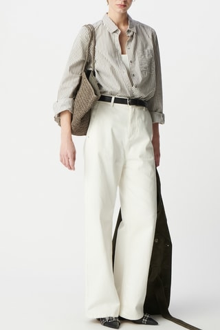 Camicia in cotone bio - Grigio - IKKS