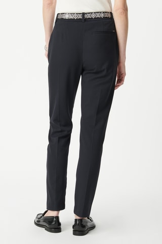 Pantaloni straight a vita alta - Nero - IKKS