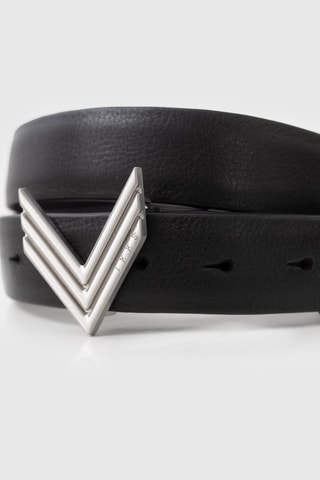 Cintura in pelle - Nero - IKKS