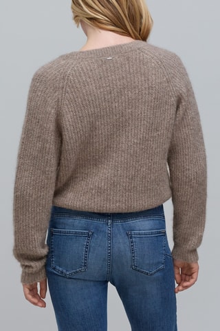 Cardigan in alpaca - Beige - IKKS