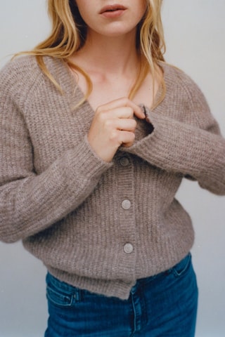 Cardigan in alpaca - Beige - IKKS