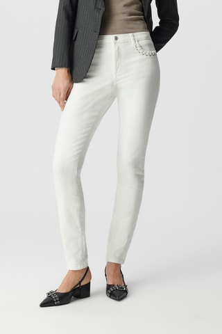 Jeans slim 7/8 - Ecrù - IKKS