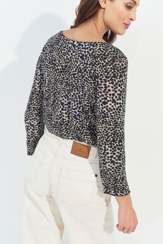 T-shirt in lino - Nero - One Step