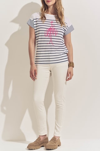 T-shirt in lino - Navy - One Step